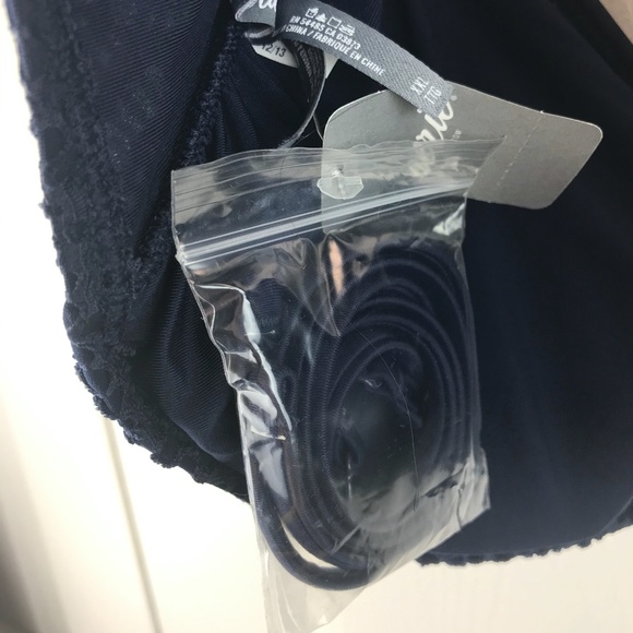 Aerie Convertible Crochet Bikini Top Blue 2XL - Picture 4 of 4